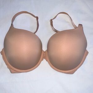 Victoria’s Secret Beige T-Shirt Push-Up Full Coverage Bra Size 34E (DD)